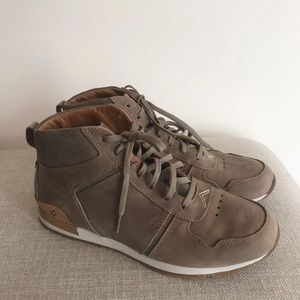 Olukai Huaka’I Puki Clay Leather High Top Lace Up Mens Boots Size 10.5